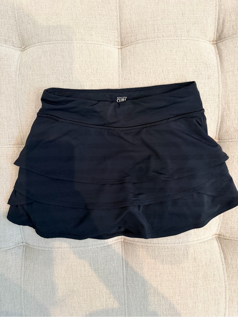 Athleta girls Black Tiered Performance Skort